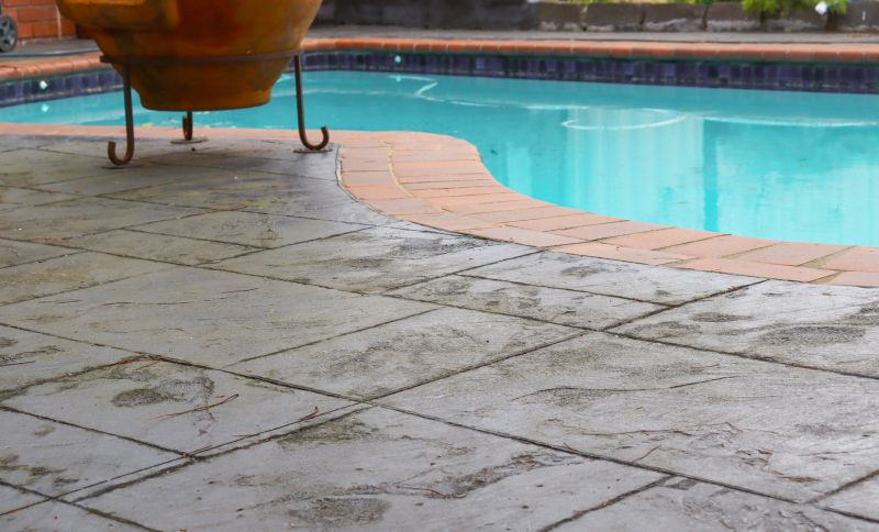 Poolside Stamped Surface