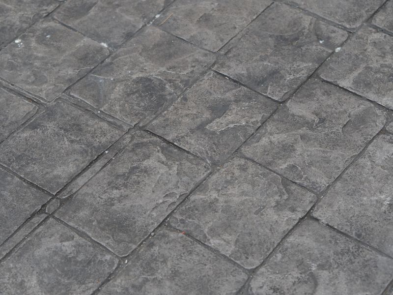 Stamped Concrete in Spring